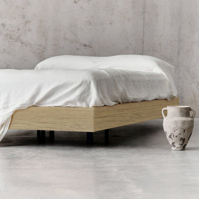 Floating Bed Base - Polytec Boston Oak