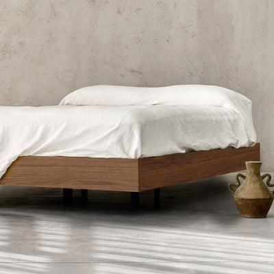 Floating Bed Base - Polytec Florentine Walnut